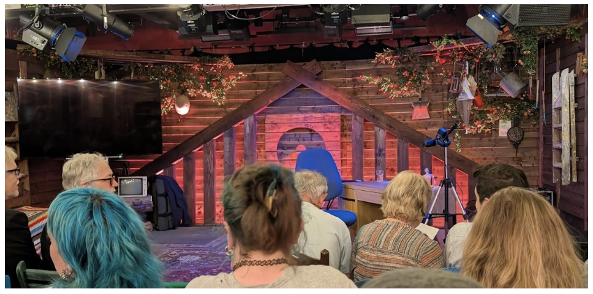 A set on stage in a theatre